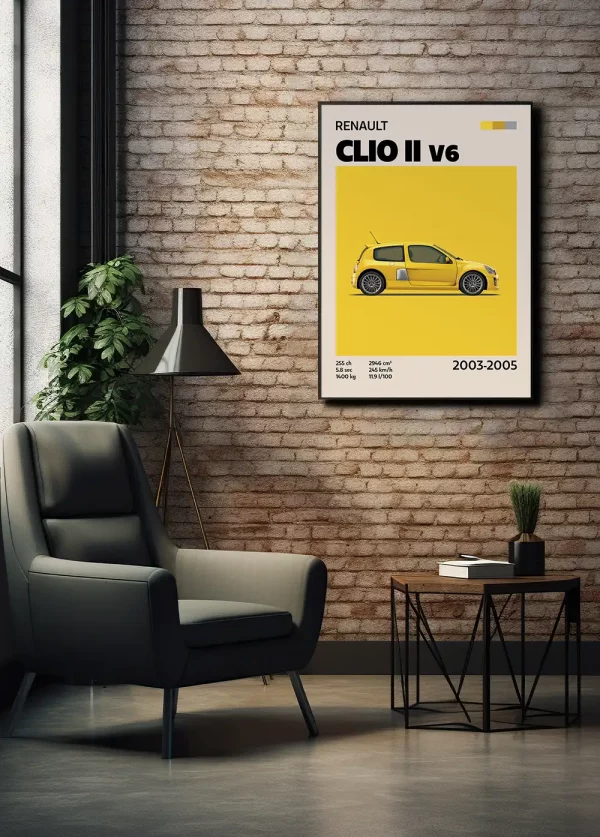 Affiche Youngtimer – Clio II V6