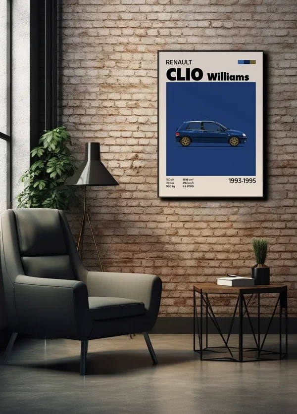 Affiche Youngtimer – Clio Williams