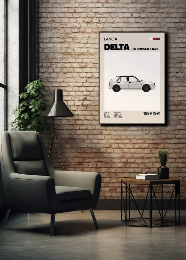 Affiche Youngtimer – Lancia Delta HF