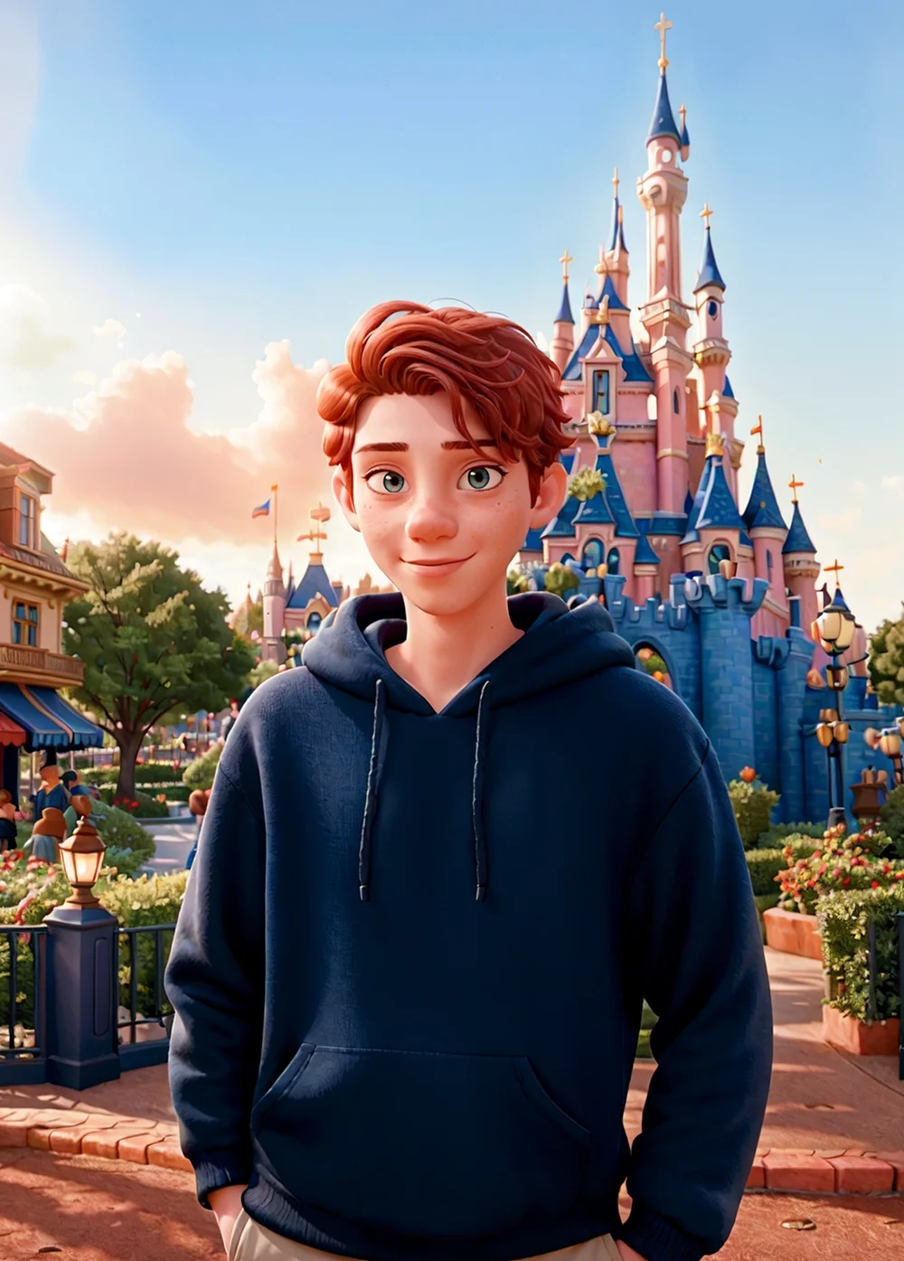 Portrait personnalisé Disney - Solo, Décor Disneyland