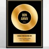 Poster Disque d'Or personnalisé