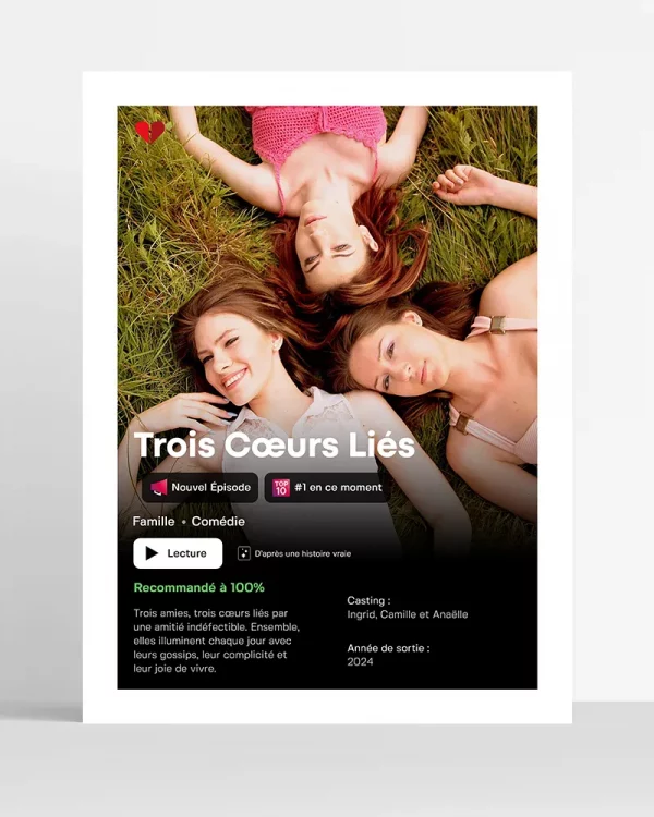 Poster Film Netflix personnalisé