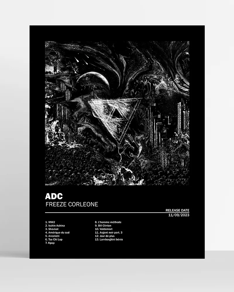 Poster pochette album personnalisé