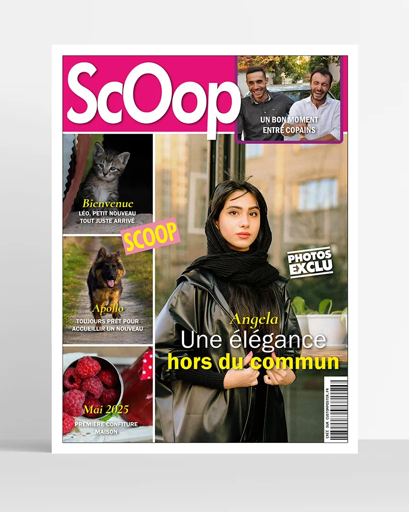 poster couverture magazine personnalisé