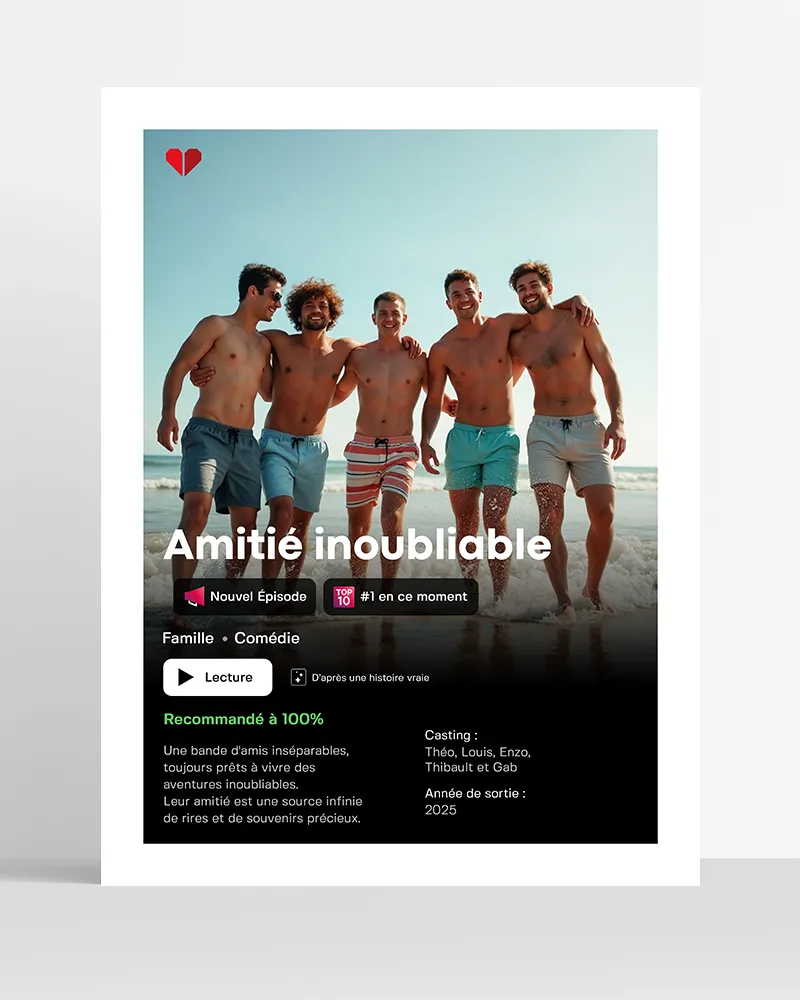 poster personnalisé netflix