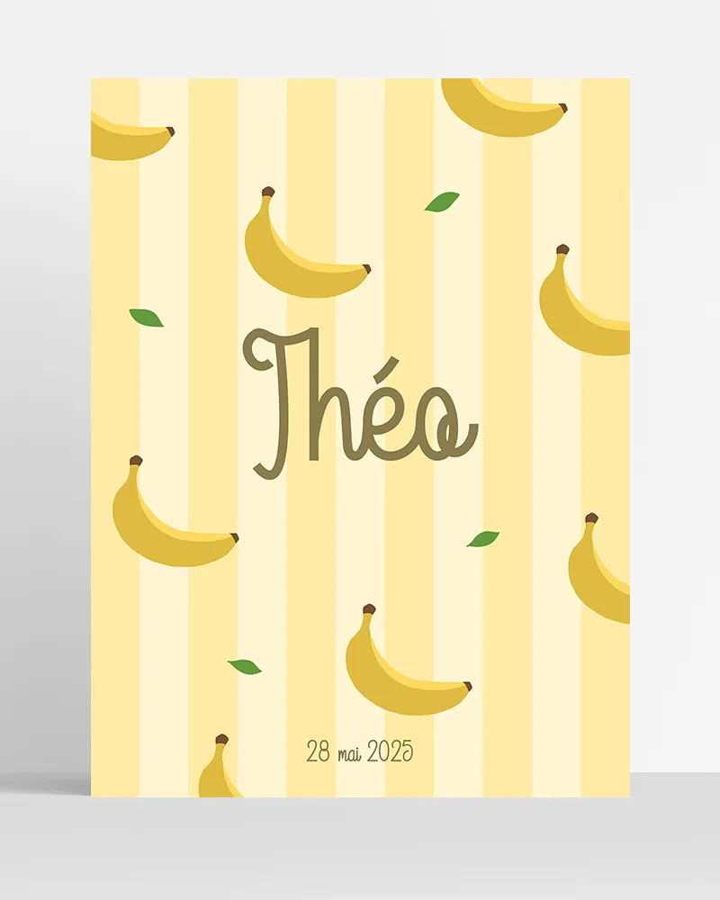 poster-prenom-fruit-personnalise-banane