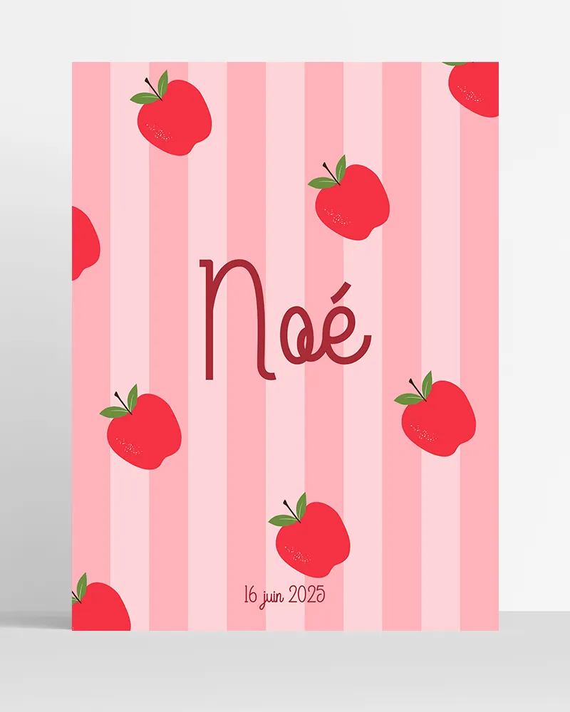 poster-prenom-fruit-personnalise-pomme